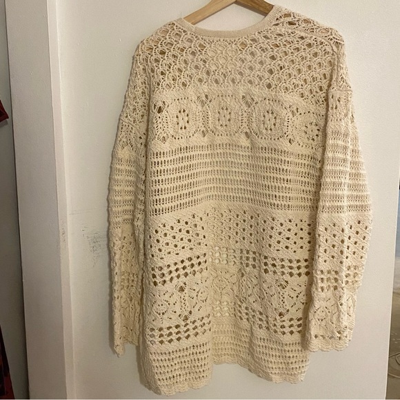 Lucky Brand Open Front Crochet Cardigan - Size S - Picture 5 of 5